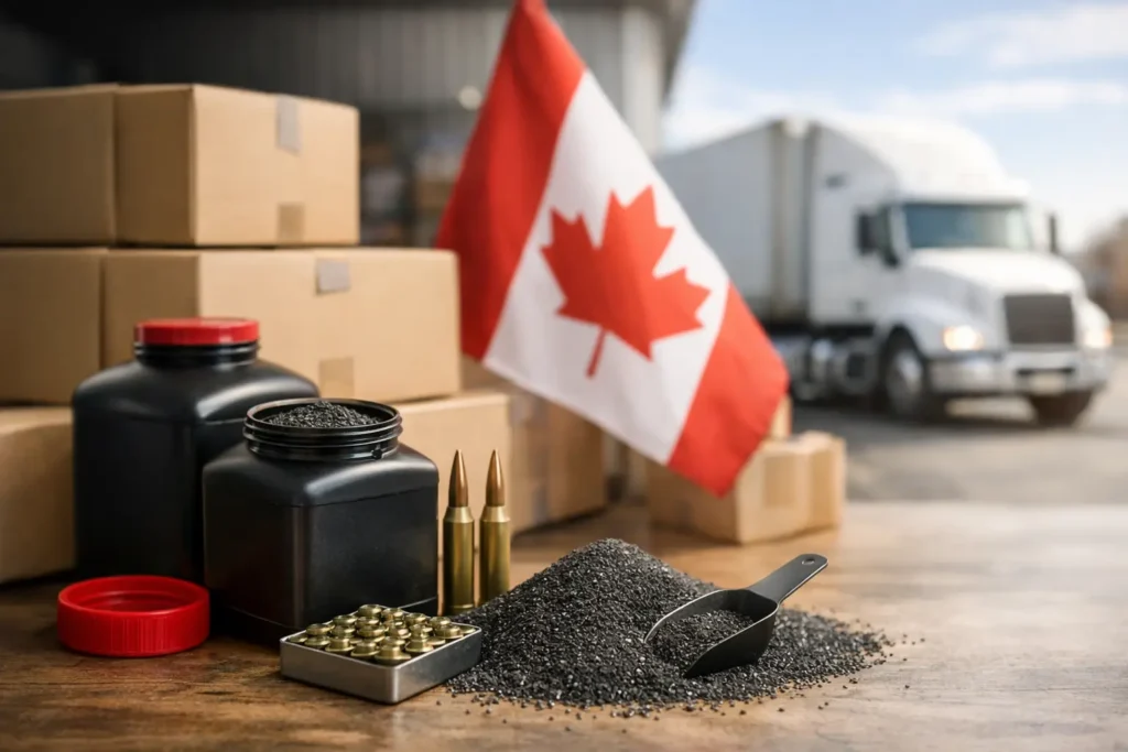 Reload Powder Shipping in Canada: What to Expect